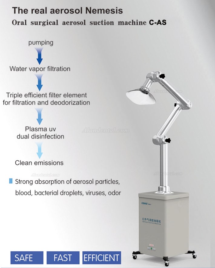 Yusendent COXO SC-V102 Dental Extra Oral Vaccum Suction Aerosol Suction + UV Disinfection